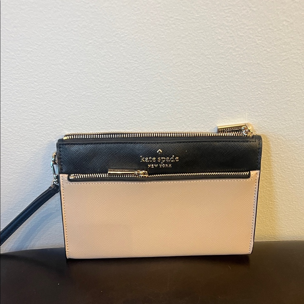 Kate Spade Black and Cream Clutch